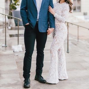 Nadine Merabi Bella Jumpsuit White